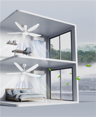 Quạt trần Sunhouse Apex: Thiết bị làm mát tiết kiệm, kinh tế cho gia đình Việt